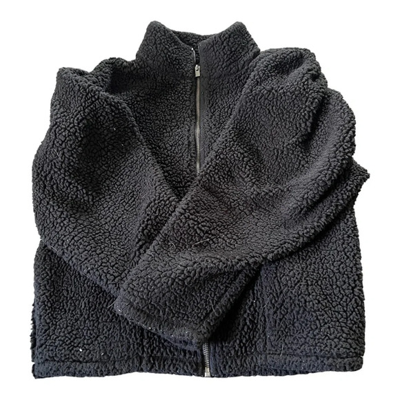 Express cropped fleece faux fur‎ jacket - Picture 1 of 7